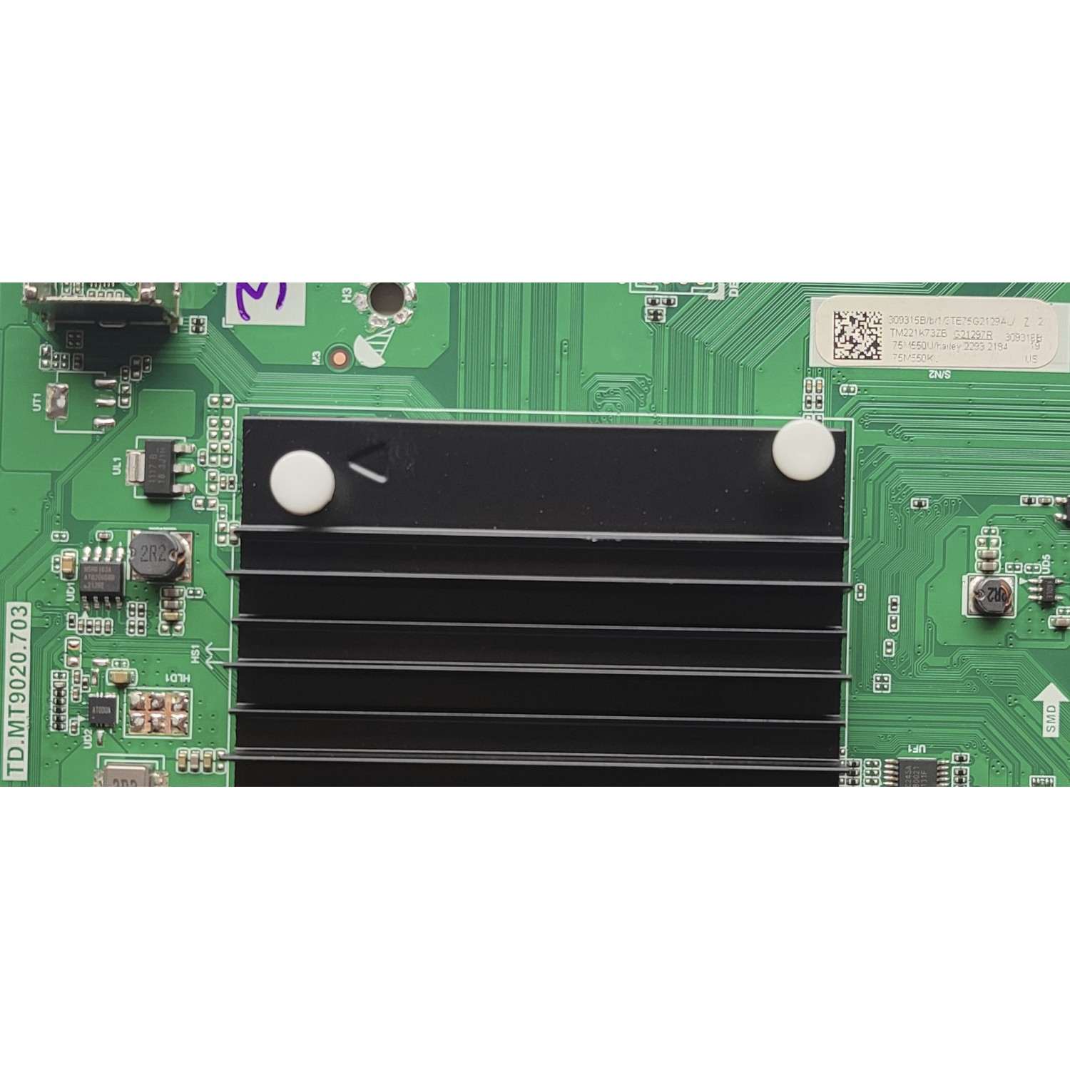 KIT DE TARJETAS PARA TV TOSHIBA / MAIN 309315 / TD.MT020.703 / 309316 / FUENTE 299041 / RSAG7.820.10274/ROH / T-CON 296182 / RSAG7.820.10598/ROH / LED DRIVER 296851 / PANEL HD750Y3U72-TAL5KT/S0/GM/ROH / MODELO 75M550KU - Imagen 5